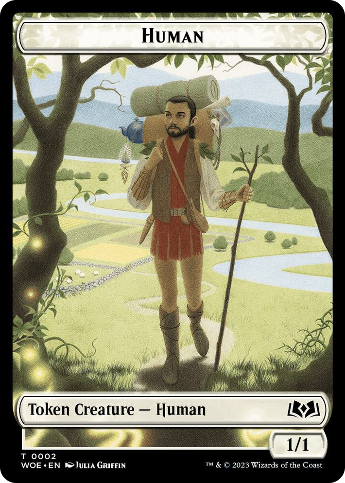0002 Human // Food (0012) Double-Sided Token T Wilds of Eldraine