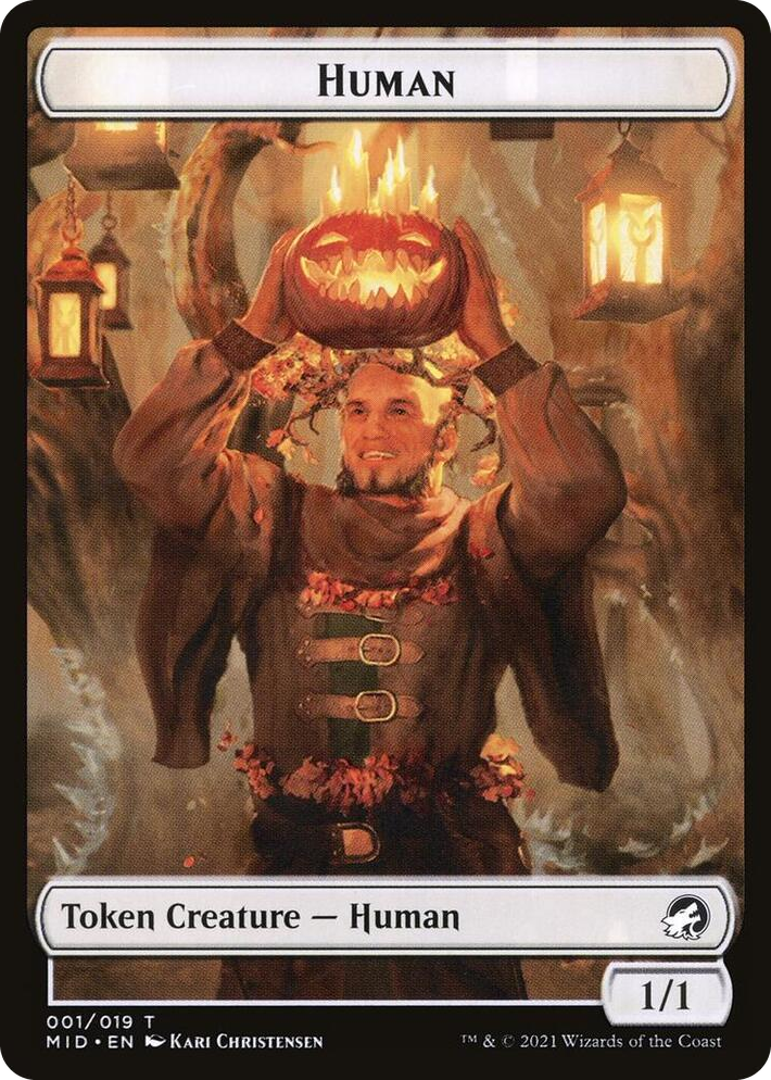 0001 Human // Insect Double-Sided Token T Innistrad: Midnight Hunt