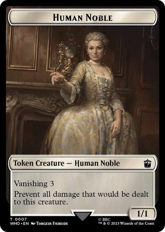 0007 Human Noble // Cyberman Double-Sided Token T Universes Beyond: Doctor Who