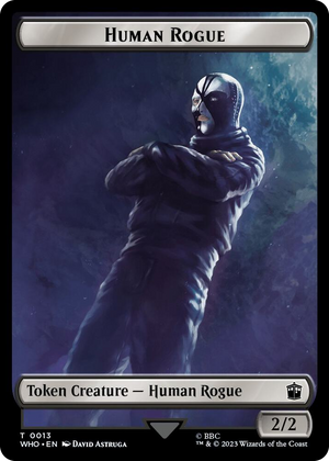 0013 Human Rogue // Beast Double-Sided Token T Universes Beyond: Doctor Who