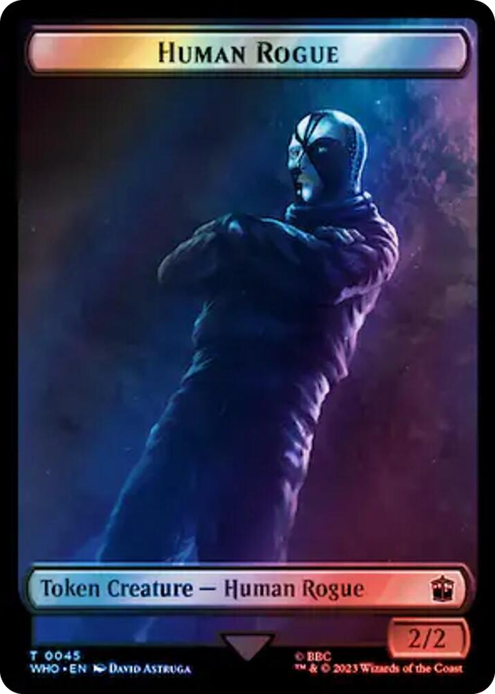 0045 Human Rogue // Cyberman Double-Sided Token (Surge Foil) T Universes Beyond: Doctor Who