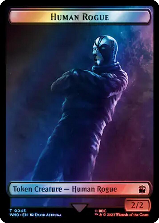 0045 Human Rogue // Cyberman Double-Sided Token (Surge Foil) T Universes Beyond: Doctor Who