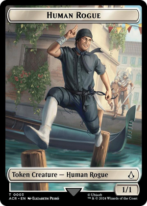 0003 Human Rogue Token T Universes Beyond: Assassin's Creed