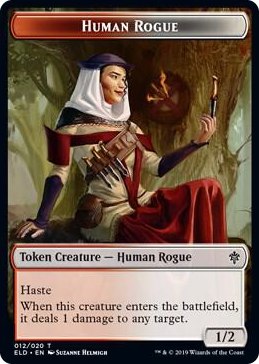 0012 Human Rogue Token T Throne of Eldraine