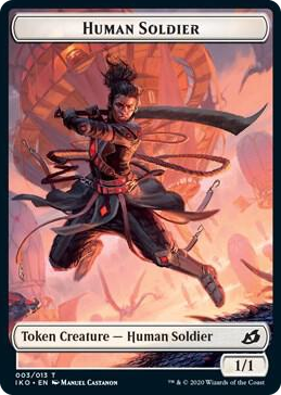 0003 Human Soldier (003) // Zombie Double-Sided Token T Commander 2020