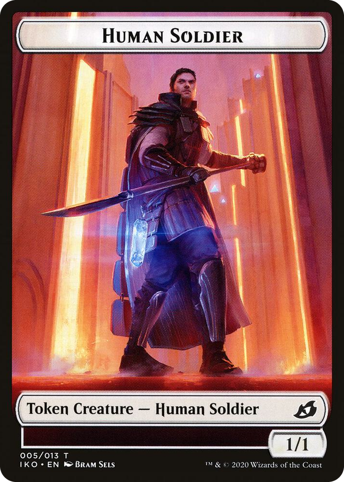 0005 Human Soldier (005) // Drake Double-Sided Token T Commander 2020