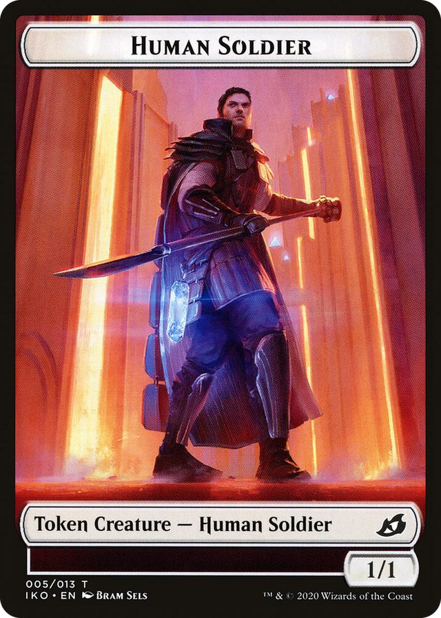 0005 Human Soldier (005) // Drake Double-Sided Token T Commander 2020