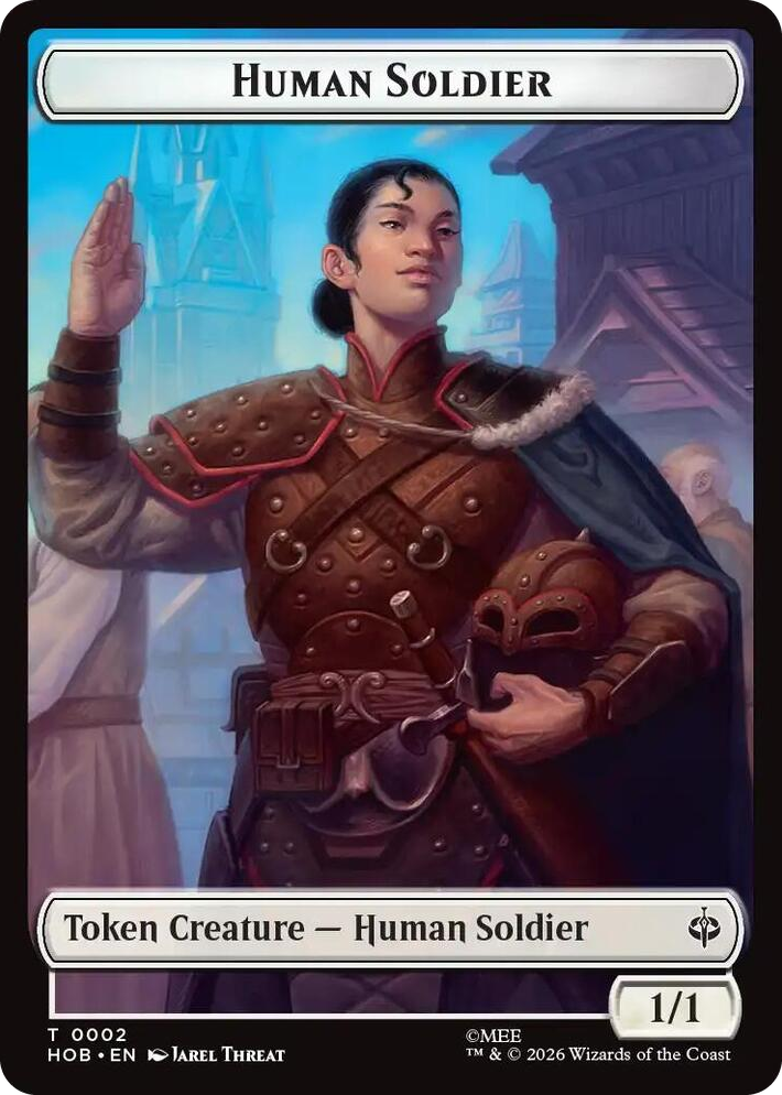 0002 Human Soldier // Dwarf Double-Sided Token T The Hobbit