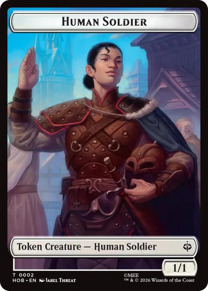 0002 Human Soldier // On An Adventure Double-Sided Token T The Hobbit