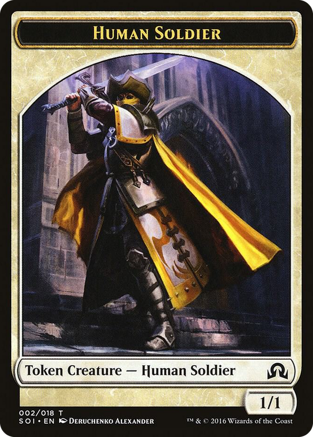 0002 Human Soldier Token T Shadows over Innistrad