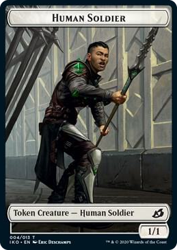 0004 Human Soldier Token (004) T Lair of Behemoths