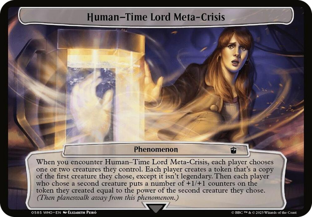0585 Human-Time Lord Meta-Crisis T Planechase: Universes Beyond: Doctor Who