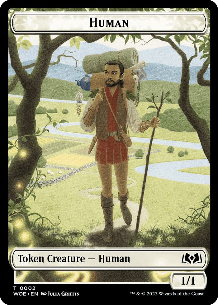 Human Token #2 T - Wilds of Eldraine Pokemon card
