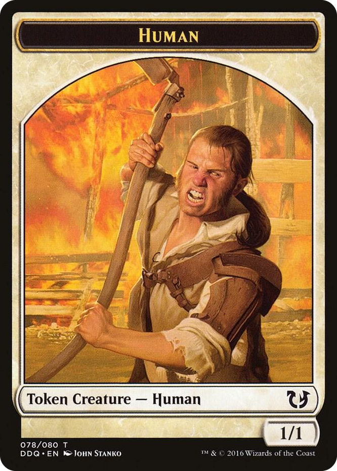 Human Token #78 T - Duel Decks: Blessed vs. Cursed Pokemon card