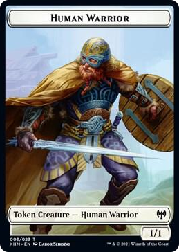 0003 Human Warrior Token T Kaldheim