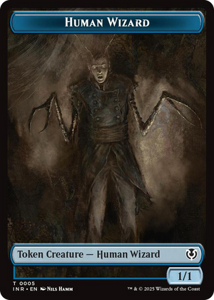 0005 Human Wizard // Emblem - Jace, Unraveler of Secrets Double-Sided Token T Innistrad Remastered