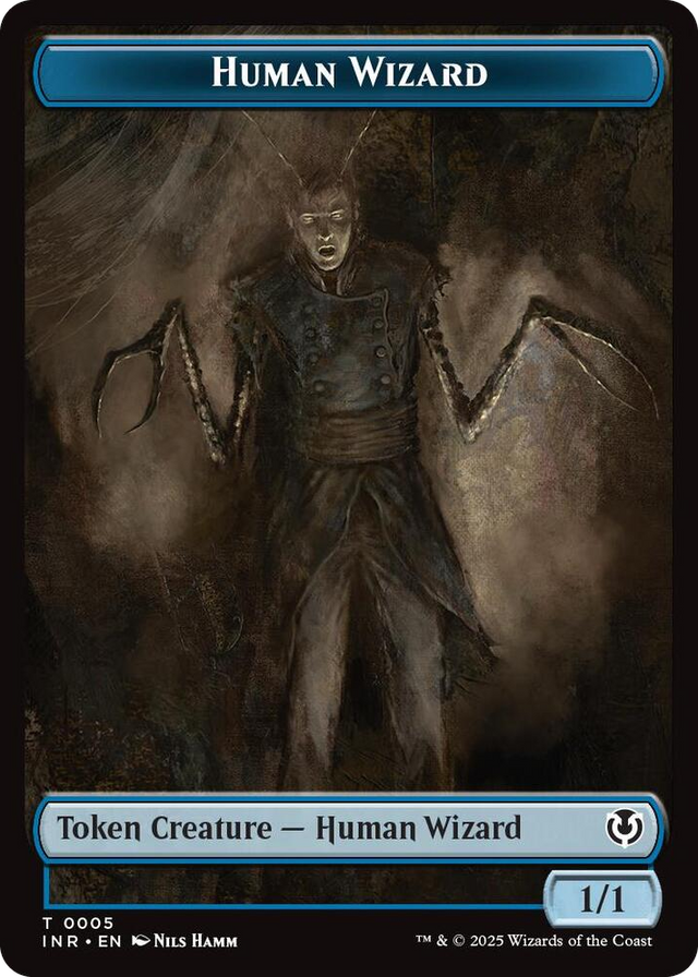 0005 Human Wizard // Emblem - Jace, Unraveler of Secrets Double-Sided Token T Innistrad Remastered