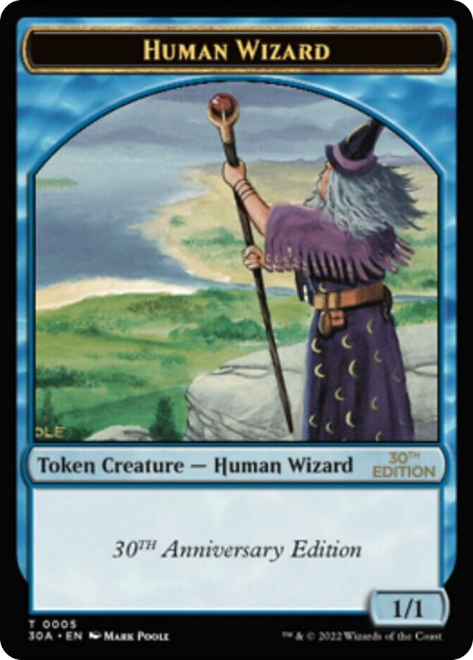 0005 Human Wizard Token T 30th Anniversary Edition