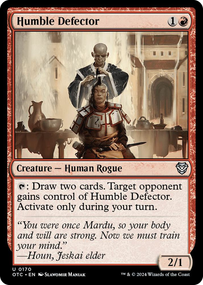 0170 Humble Defector U Commander: Outlaws of Thunder Junction