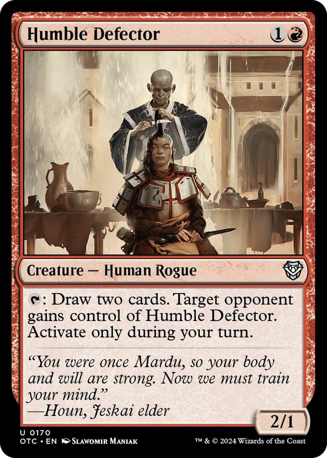 0170 Humble Defector U Commander: Outlaws of Thunder Junction
