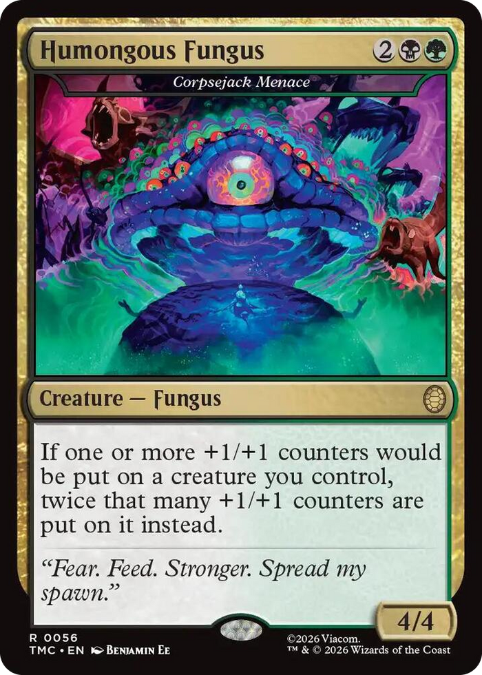 Humongous Fungus - Corpsejack Menace #56 R - Commander: Teenage Mutant Ninja Turtles Pokemon card