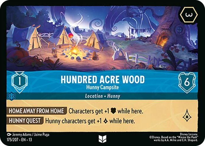 Hundred Acre Wood - Hunny Campsite #175 Uncommon - Attack of the Vine! Pokemon card