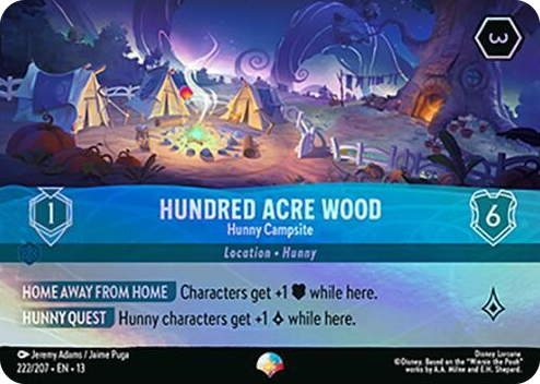 Hundred Acre Wood - Hunny Campsite (Epic) #222 Epic - Attack of the Vine! Pokemon card