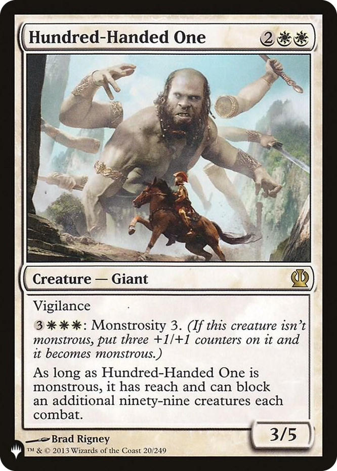 Hundred-Handed One #20 R - The List Reprints Pokemon card