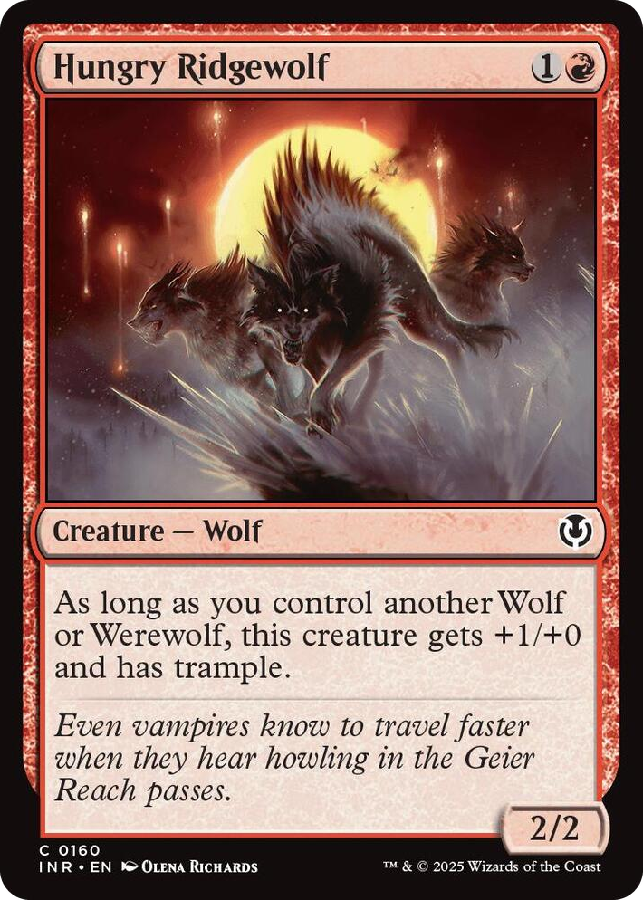 0160 Hungry Ridgewolf C Innistrad Remastered