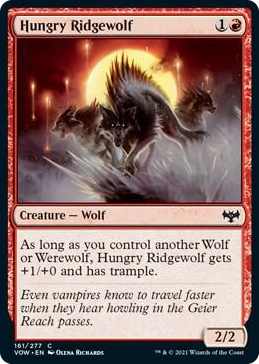 0161 Hungry Ridgewolf C Innistrad: Crimson Vow