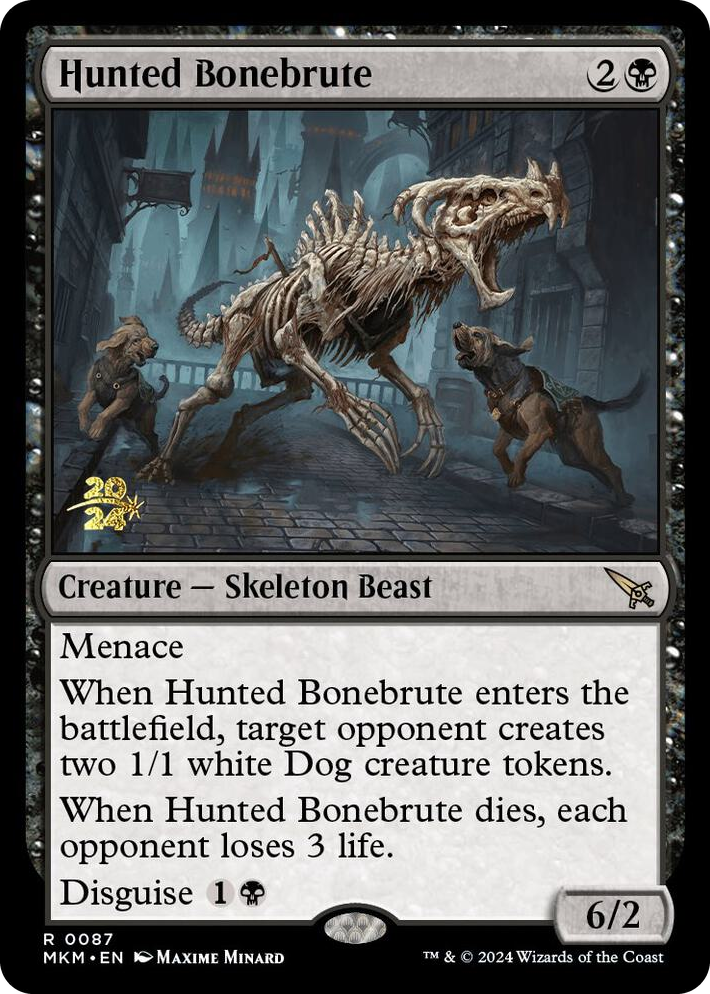 0087 Hunted Bonebrute R Prerelease Cards