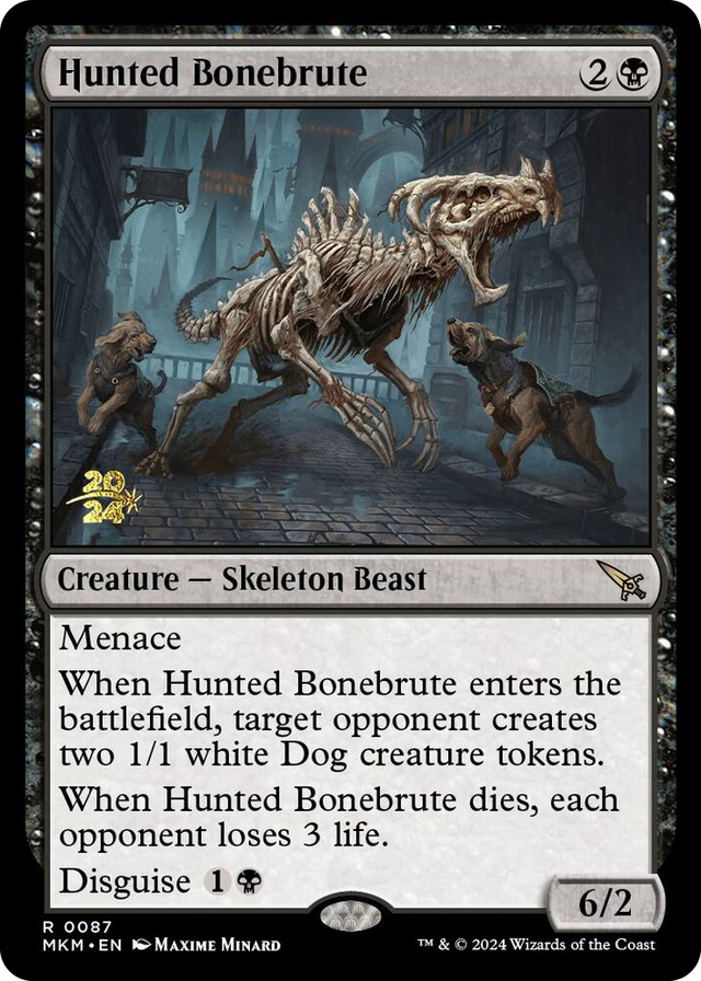 0087 Hunted Bonebrute R Prerelease Cards