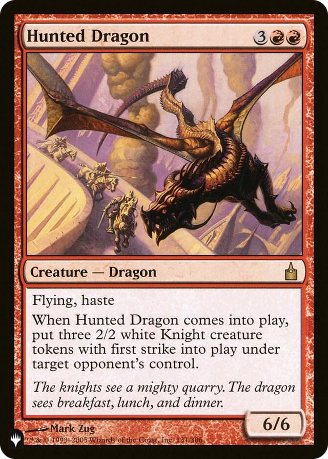 0131 Hunted Dragon R The List Reprints