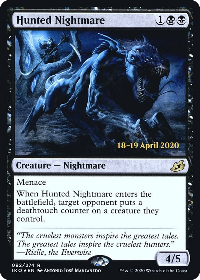0092 Hunted Nightmare R Prerelease Cards