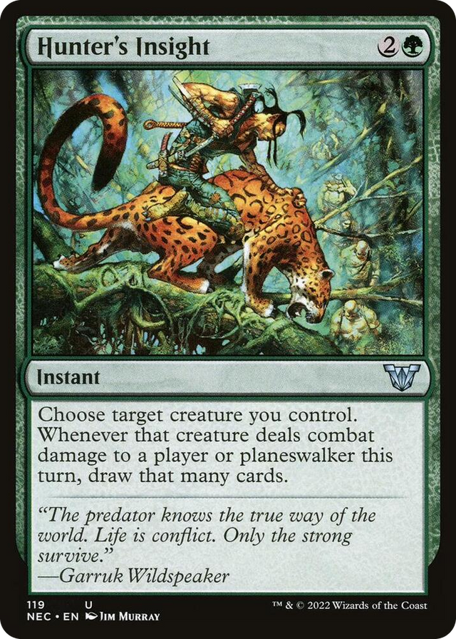 0119 Hunter's Insight U Commander: Kamigawa: Neon Dynasty