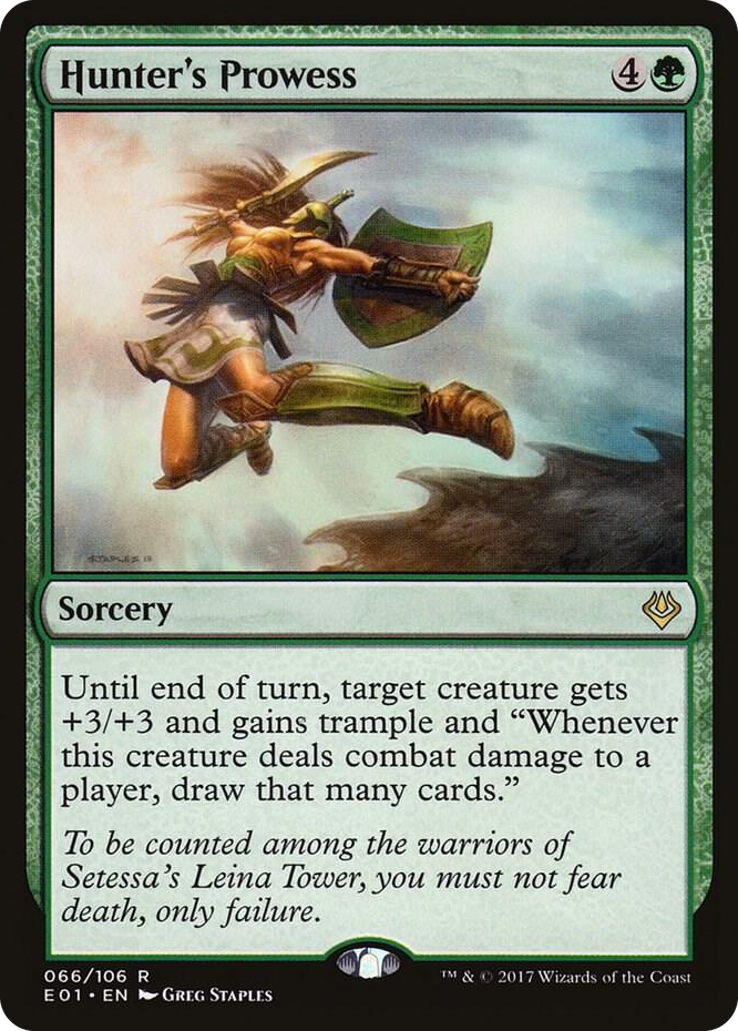 Hunter's Prowess #66 R - Archenemy: Nicol Bolas Pokemon card