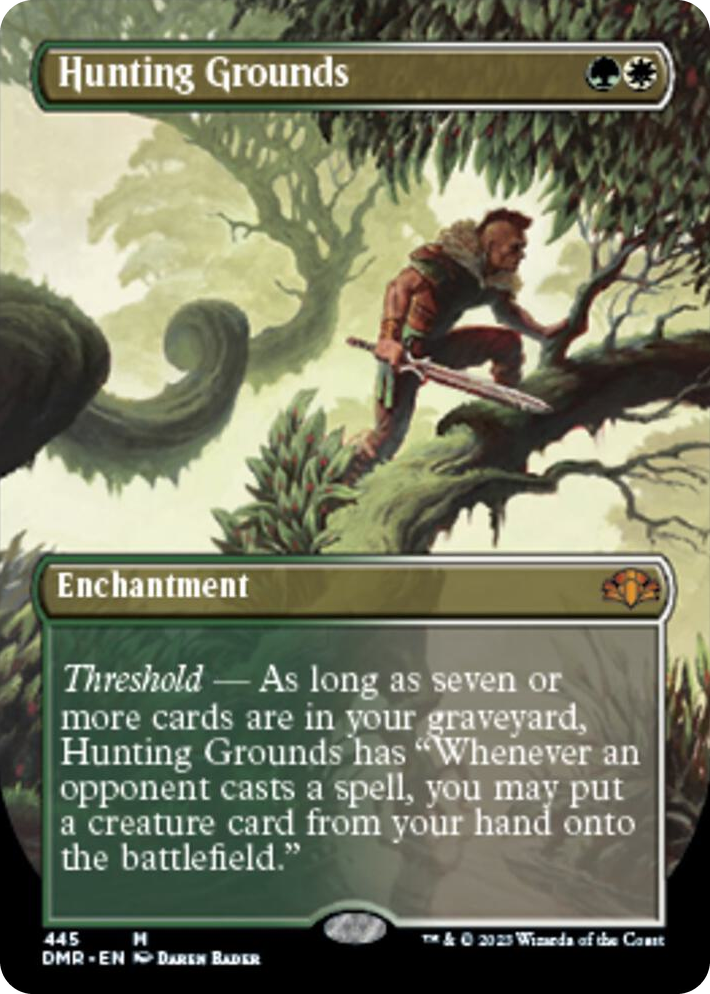 0445 Hunting Grounds (Borderless) M Dominaria Remastered