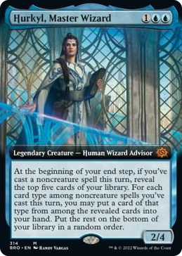 0314 Hurkyl, Master Wizard (Extended Art) M The Brothers' War