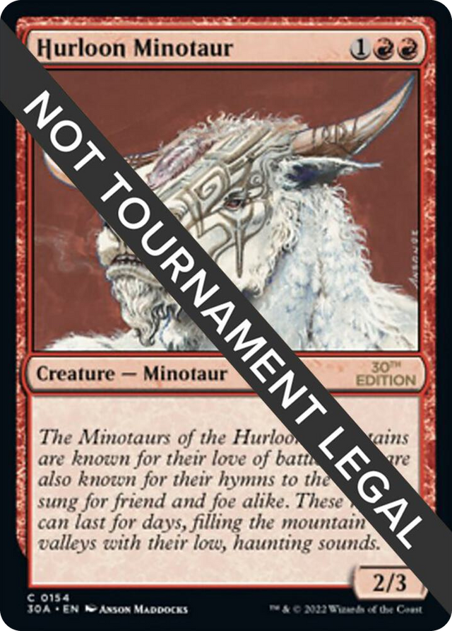 0154 Hurloon Minotaur C 30th Anniversary Edition