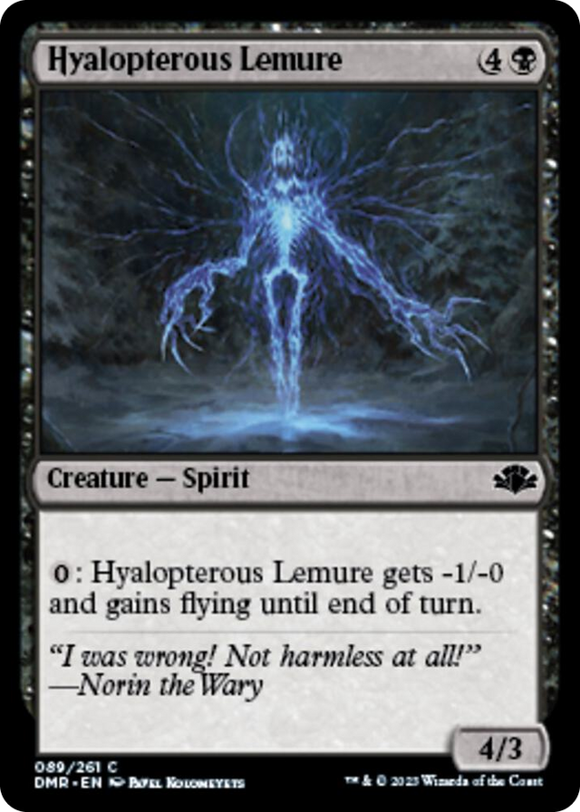 0089 Hyalopterous Lemure C Dominaria Remastered