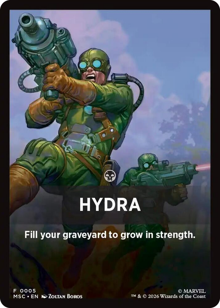 Hydra Theme Card (0005) #5 T - Commander: Marvel Super Heroes Pokemon card