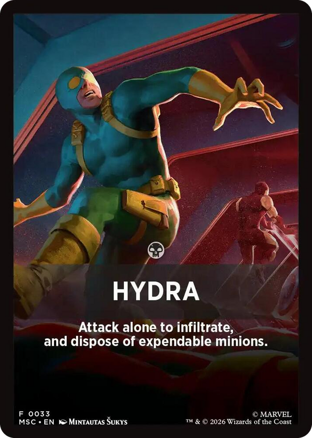0033 Hydra Theme Card (0033) T Commander: Marvel Super Heroes