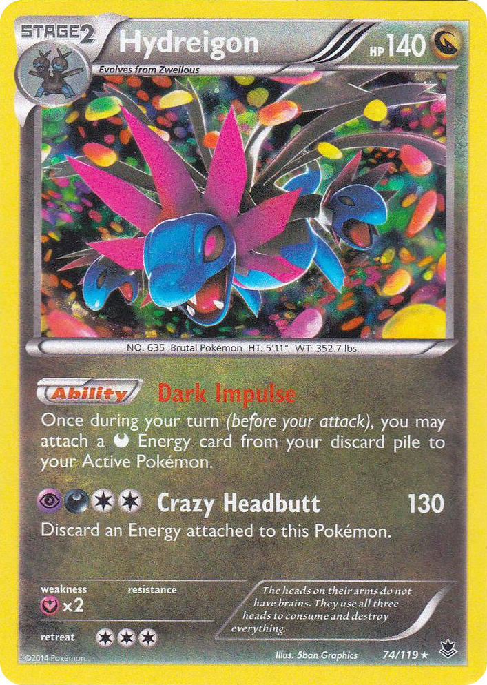 0074 Hydreigon - 074/119 (Cosmos Holo) Promo Blister Exclusives