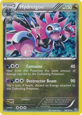 0098 Hydreigon - 98/124 (Cosmos Holo) Promo Blister Exclusives
