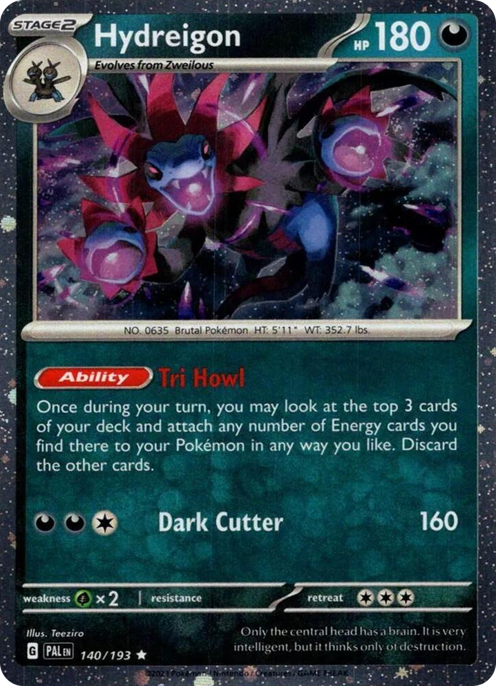 0140 Hydreigon (Cosmos Holo) Rare Blister Exclusives