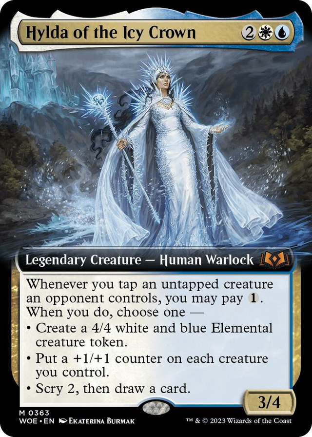 0363 Hylda of the Icy Crown (Extended Art) M Wilds of Eldraine
