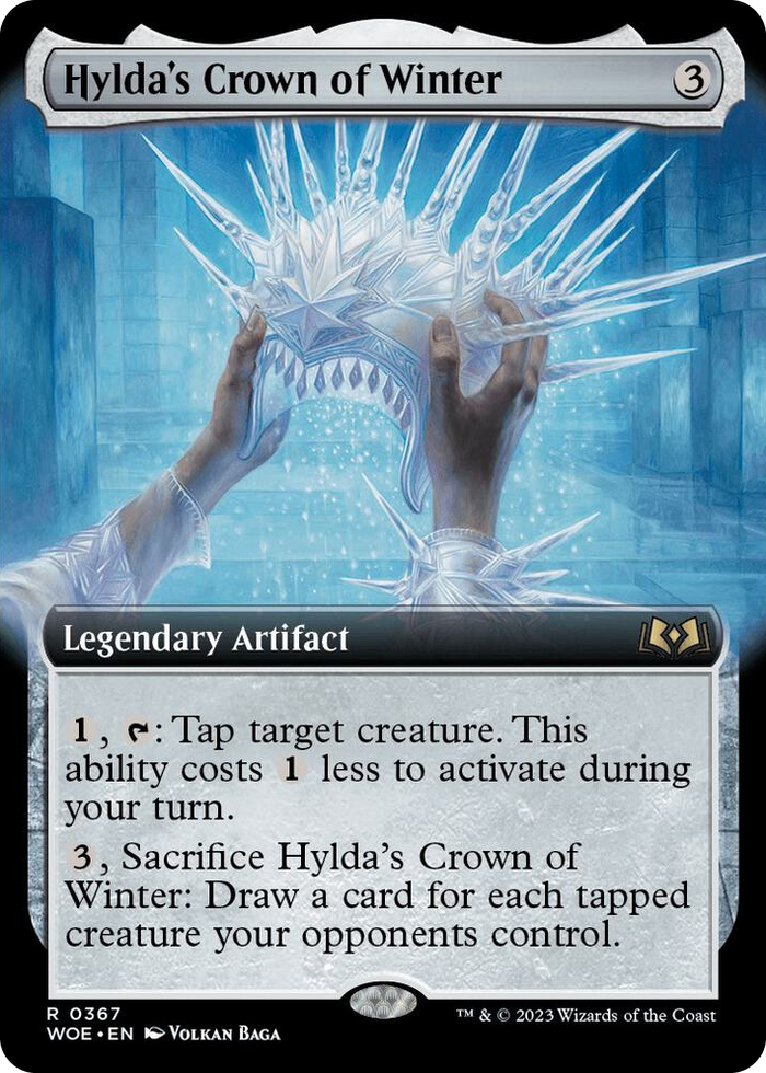 Hylda's Crown of Winter (Extended Art) #367 R - Wilds of Eldraine Pokemon card