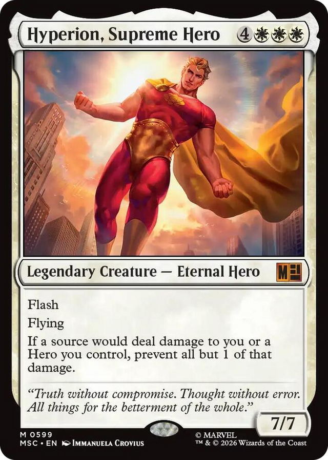 0599 Hyperion, Supreme Hero M Commander: Marvel Super Heroes