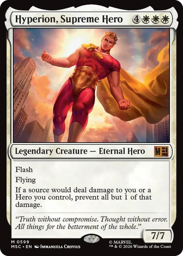 0599 Hyperion, Supreme Hero M Commander: Marvel Super Heroes
