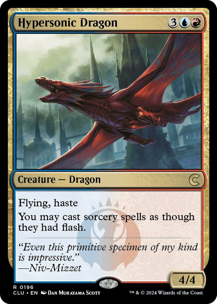 0196 Hypersonic Dragon R Ravnica: Clue Edition